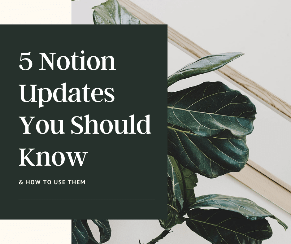 5 Notion Updates Every Small Business Owner Should Explore - Biz Strtga