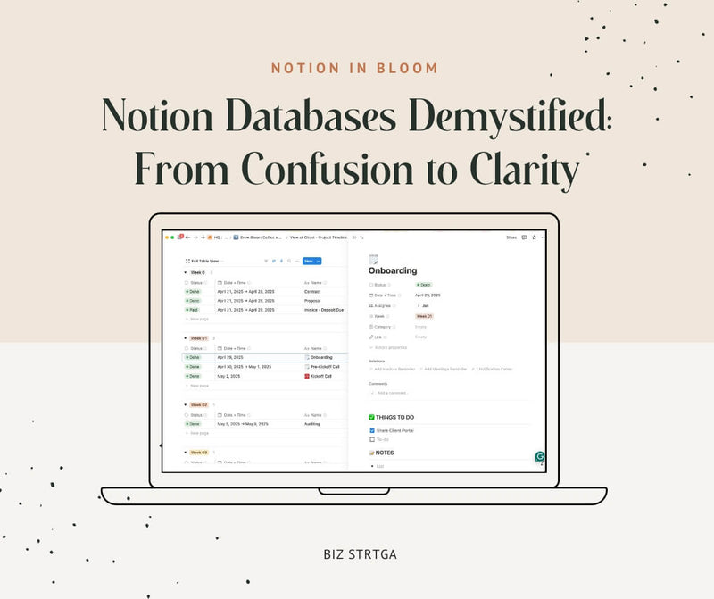 Notion Databases Demystified: From Confusion to Clarity - Biz Strtga