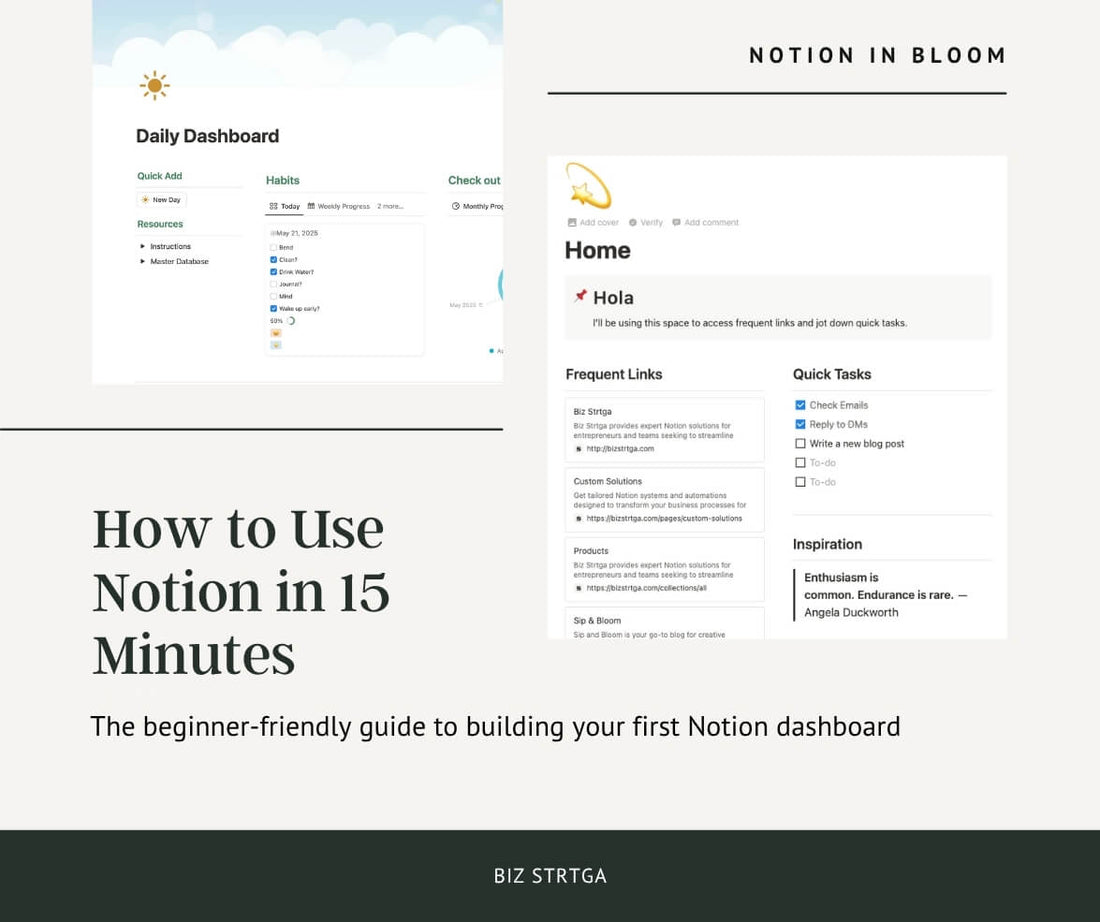 Notion Tutorial for Beginners: Complete Guide to Get Started in 15 Minutes (2025) - Biz Strtga
