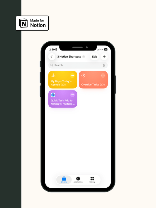3 Notion Shortcuts for iOS and macOS - Biz Strtga