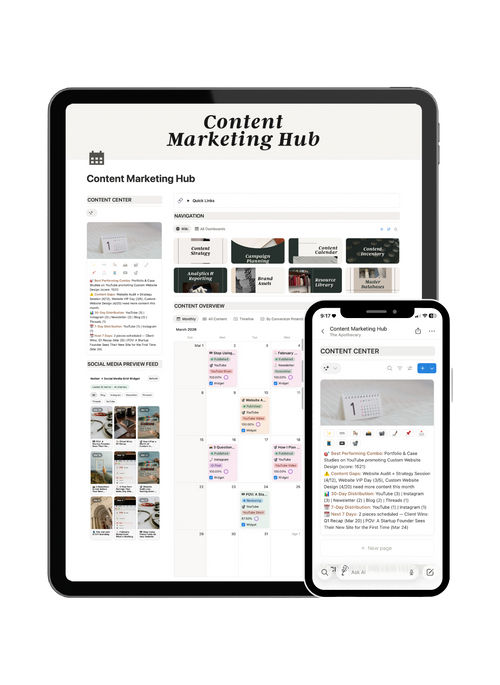 Content Marketing Hub Notion Template