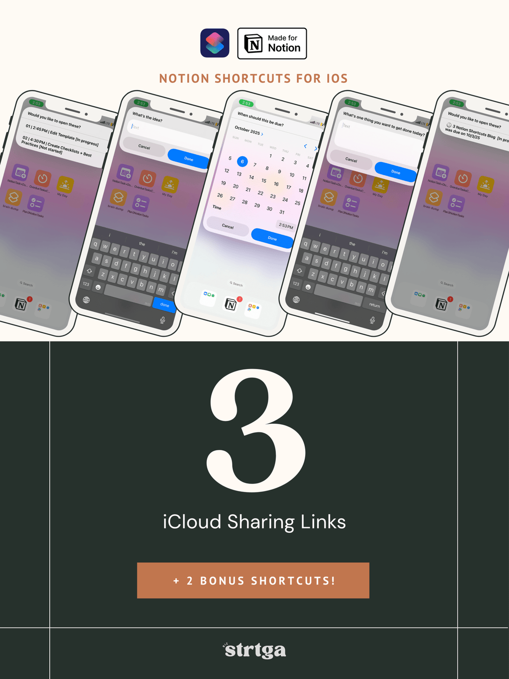 Notion Shortcuts for iOS - Biz Strtga
